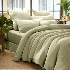 Best Federa quadrata garza di cotone (60 x 60 cm) Gaïa Federe Cuscino Letto