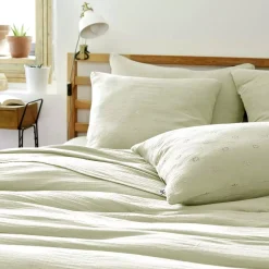 Best Federa quadrata garza di cotone (60 cm) Gaïa Boho Federe Cuscino Letto