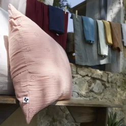 Best Federa quadrata garza di cotone (60 cm) Gaïa Boho Federe Cuscino Letto