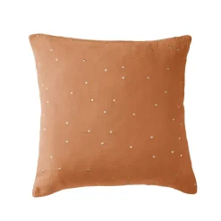 Federa quadrata garza di cotone (60 x 60 cm) Gaïa Chic Federe Cuscino Letto