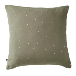 Clearance Federa quadrata garza di cotone (60 cm) Gaïa Chic Federe Cuscino Letto