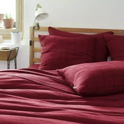 Online Federa quadrata garza di cotone (60 cm) Gaïa Match Mosto Federe Cuscino Letto