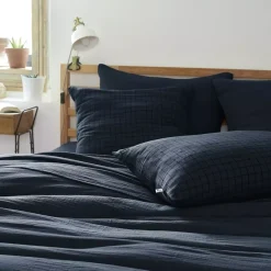 Sale Federa quadrata garza di cotone (60 cm) Gaïa Mix Federe Cuscino Letto