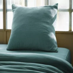 Best Federa quadrata garza di cotone (80 x 80 cm) Gaia Federe Cuscino Letto