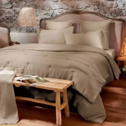 Clearance Federa Quadrata in cotone a nido d'ape (80 x 80 cm) Eva Federe Cuscino Letto