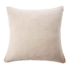 Best Federa Quadrata in doppia garza di cotone (60 x 60 cm) Gaïa a righe Corda Federe Cuscino Letto