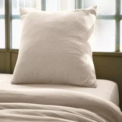 Sale Federa quadrata in garza di cotone (80 x 80 cm) Gaïa pampa Federe Cuscino Letto
