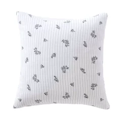 Online Federa quadrata in garza di cotone (60 x 60 cm) Gaïa Iris Blu Federe Cuscino Letto