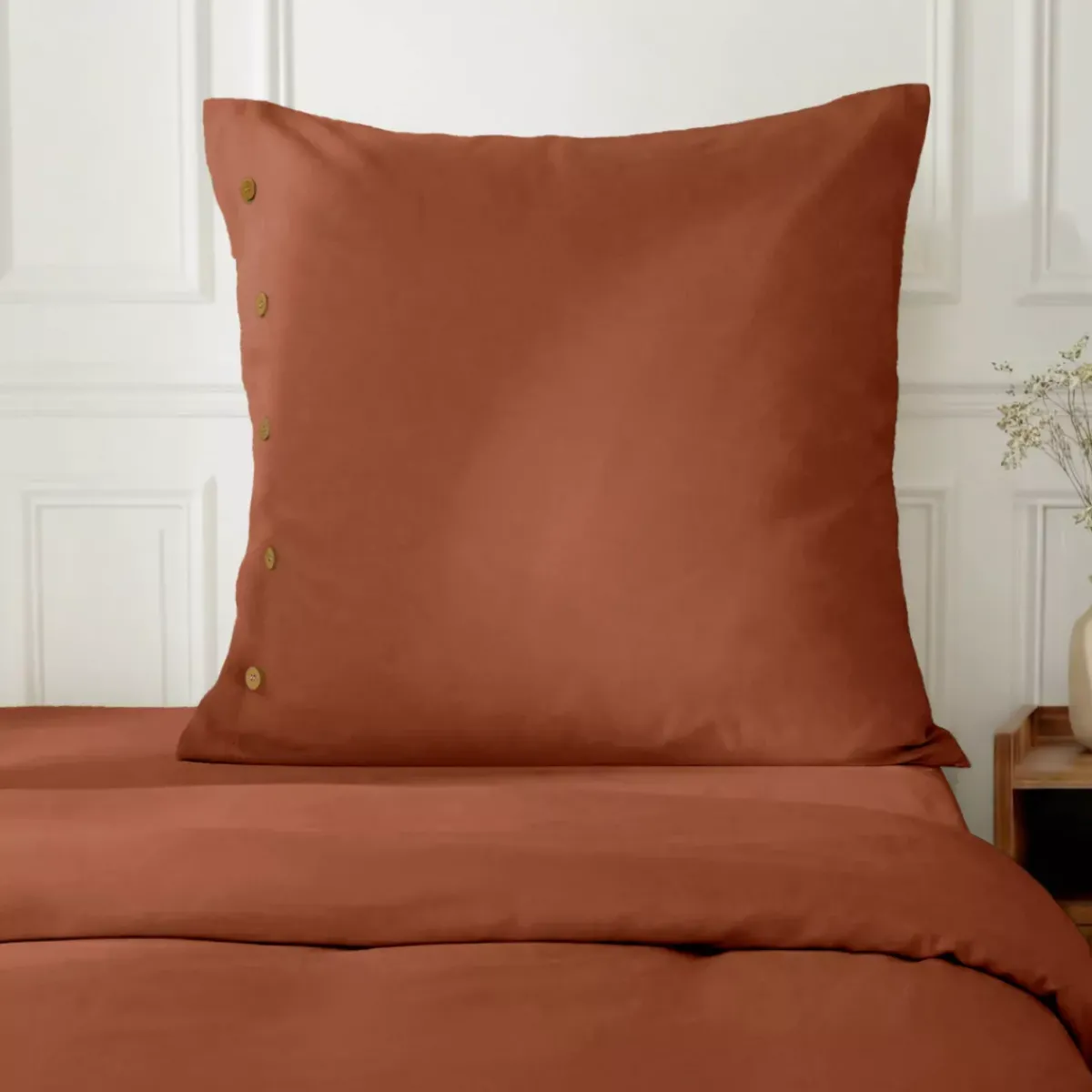 New Federa quadrata in percalle di cotone (80 x 80 cm) Diane Federe Cuscino Letto