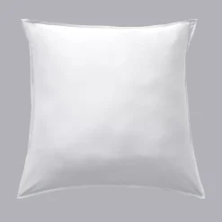 Clearance Federa quadrata in raso di bambù (63 x 63 cm) Sienna panna Federe Cuscino Letto