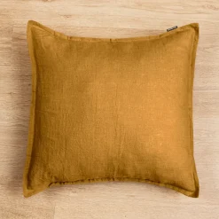 Outlet Federa quadrata lino lavato (60 cm) Louise Federe Cuscino Letto