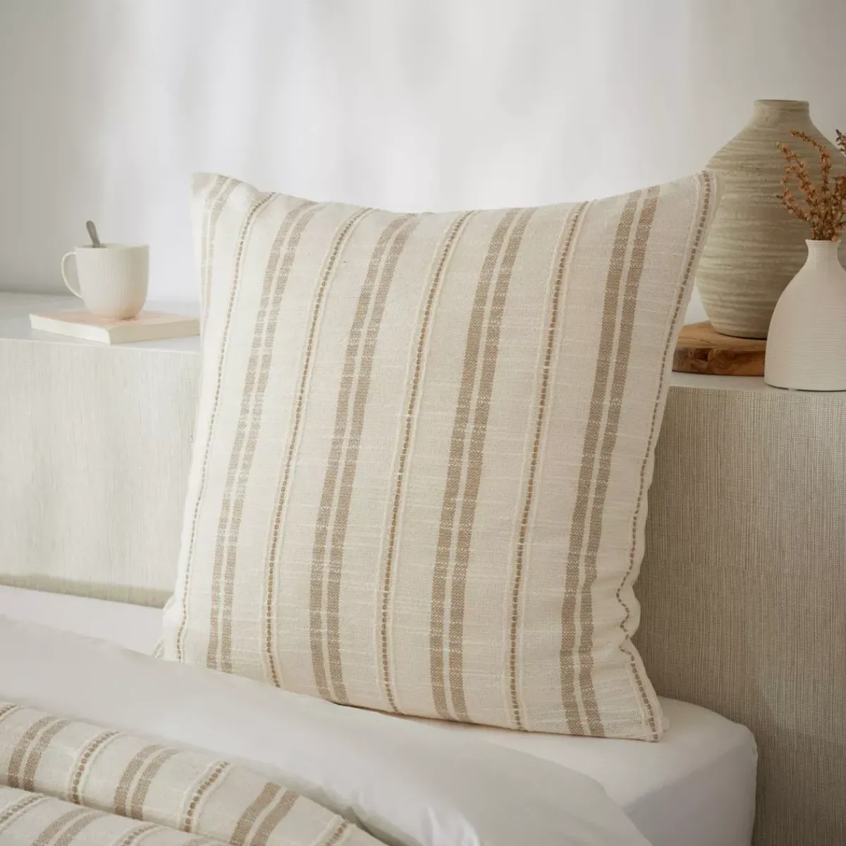 Best Federa quadrata reversibile in cotone testurizzato e percale (60 x 60 cm) Alice Federe Cuscino Letto