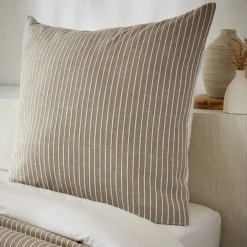 Federa quadrata reversibile in cotone testurizzato e percale (80 x 80 cm) Alice Federe Cuscino Letto