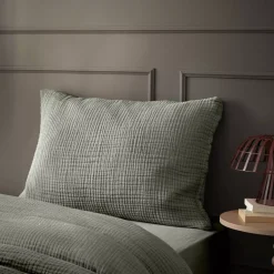 Federa quadrupla garza di cotone (50 x 80 cm) Victoria x Gaïa Federe Cuscino Letto