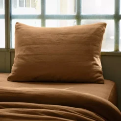 Best Federa rettangolare garza di cotone (L70 cm) Gaïa Federe Cuscino Letto