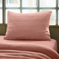 Outlet Federa rettangolare garza di cotone (L70 cm) Gaïa Federe Cuscino Letto