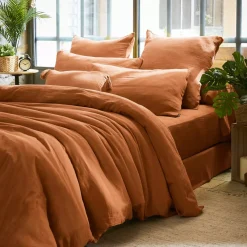Federa rettangolare garza di cotone (50 x 80 cm) Gaïa Federe Cuscino Letto