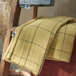 Federa rettangolare garza di cotone (70 cm) Gaïa Match chantilly Federe Cuscino Letto
