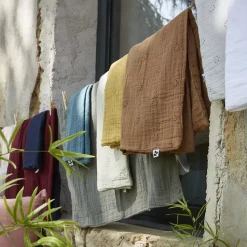 Online Federa rettangolare garza di cotone (70 cm) Gaïa Boho Grigio nuvola Federe Cuscino Letto