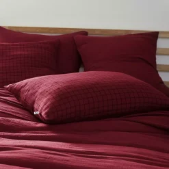 Outlet Federa rettangolare garza di cotone (70 cm) Gaïa Mix Mosto Federe Cuscino Letto