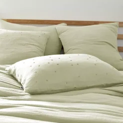Clearance Federa rettangolare garza di cotone (70 cm) Gaïa Chic Federe Cuscino Letto