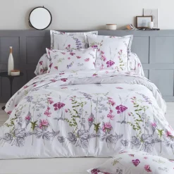 New Federa rettangolare in cotone (50 x 70 cm) Pretty Bianca Federe Cuscino Letto