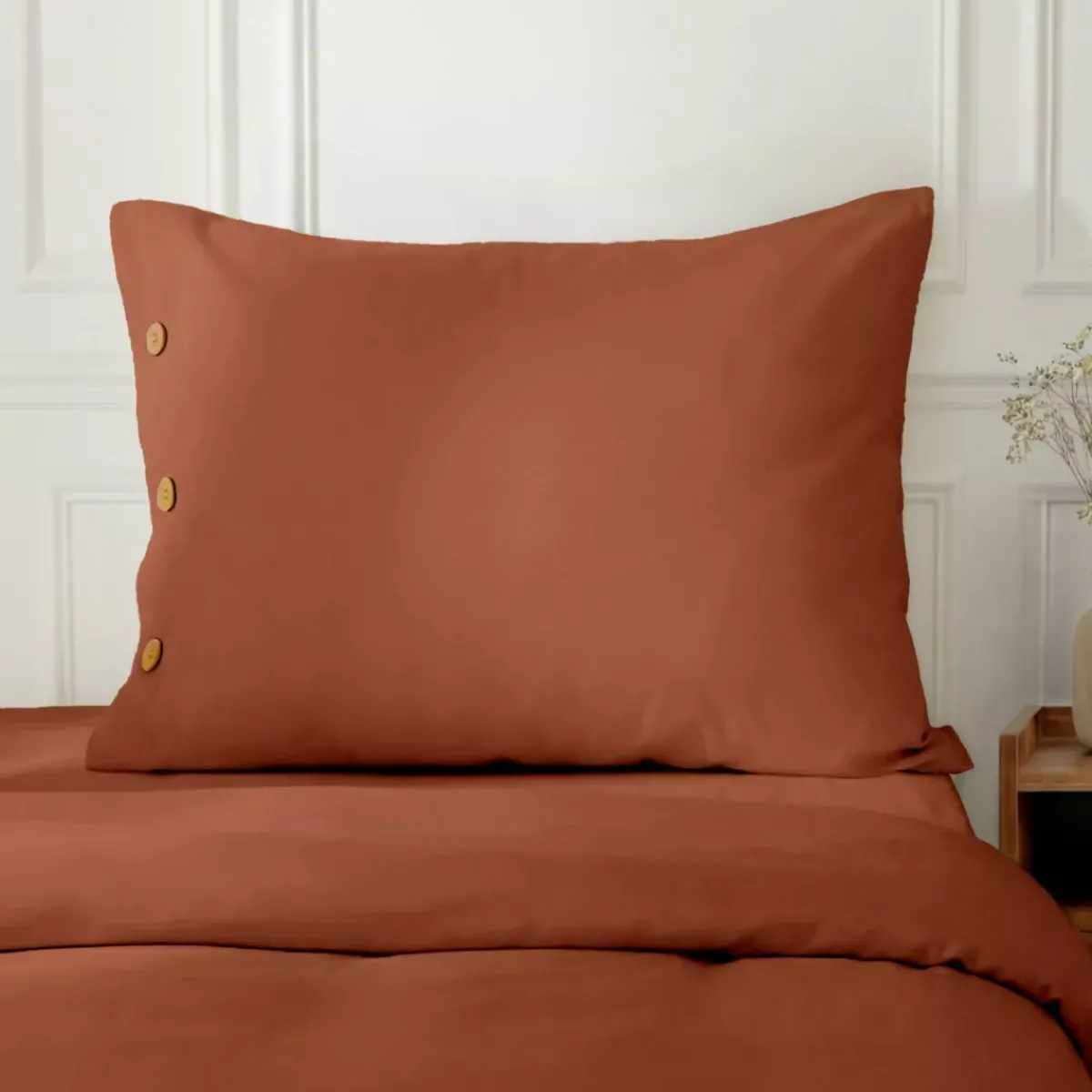 Hot Federa rettangolare in percalle di cotone (50 x 70 cm) Diane Federe Cuscino Letto