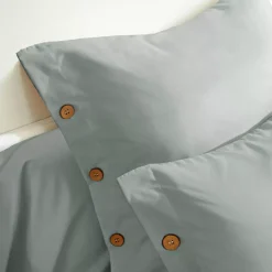 Sale Federa rettangolare in percalle di cotone (50 x 80 cm) Diane Céladon Federe Cuscino Letto