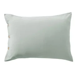 Sale Federa rettangolare in percalle di cotone (50 x 80 cm) Diane Céladon Federe Cuscino Letto