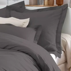 Hot Federa rettangolare percalle di cotone (80 cm) Cali Grigio Federe Cuscino Letto
