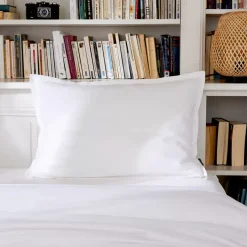 New Federa rettangolare percalle di cotone (80 cm) Cali Federe Cuscino Letto