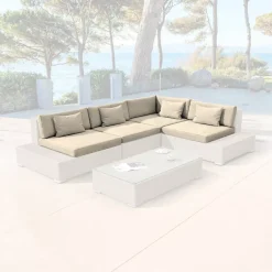 Federe per cuscini di ricambio per salotto da giardino 5 persone Palma Accessori E Cuscini