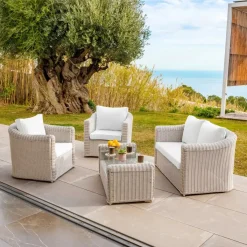Discount Federe per cuscino di ricambio per salotto da giardino Calvi 5 posti - Accessori E Cuscini