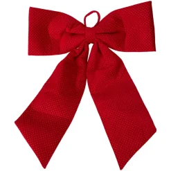 Fiocco di Natale Gigante (H80 cm) Velluto Rosso