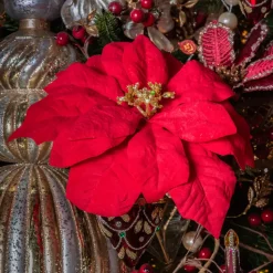 Fiore di Natale Giana a clips Rosso