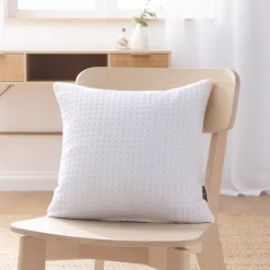Outlet Fodera cuscino quadrata cotone nido d'ape Maya Cuscini E Fodere