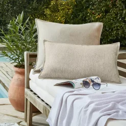 Best Fodera per cuscino da esterno rettangolare (40 x 60 cm) Naia Beige Cuscino Decorativo Per Esterno|Accessori E Cuscini