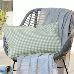Best Fodera per cuscino da esterno rettangolare (40 x 60 cm) Vickie Verde eucalipto Cuscino Decorativo Per Esterno|Accessori E Cuscini