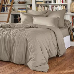 Best Fodera per cuscino quadrata in percalle di cotone (65 x 65 cm) Cali Federe Cuscino Letto