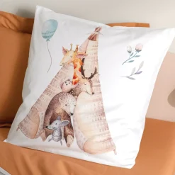 Hot Fodera per cuscino quadrata per bambini in percalle di cotone (65 x 65 cm) Tipi Biancheria Da Letto Bambini