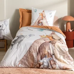 Hot Fodera per cuscino quadrata per bambini in percalle di cotone (65 x 65 cm) Tipi Biancheria Da Letto Bambini