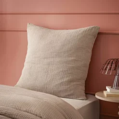Hot Fodera per cuscino quadrupla garza di cotone (80 x 80 cm) Victoria x Gaïa Federe Cuscino Letto