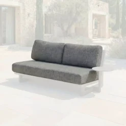 Sale Fodere per cuscini di ricambio per Divano 2 posti Long Beach Grigio Accessori E Cuscini