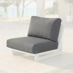 Online Fodere per cuscini di ricambio per Poltrona Long Beach Grigio Accessori E Cuscini