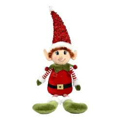 Folletto buffone da sedere (H57 cm) Pipo in Babbo Natale
