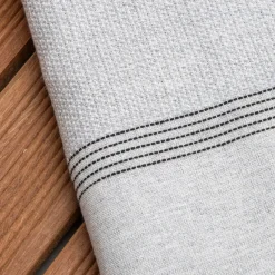 Hot Fouta cotone riciclato (100 x 200 cm) Beach Grigia Biancheria Bagno|Fouta