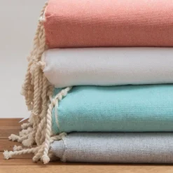 Discount Fouta cotone riciclato (200 x 200 cm) Ecume Blu Biancheria Bagno|Fouta