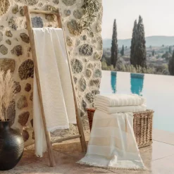 Discount Fouta doppio cotone e spugna (180 x 180 cm) Elora Biancheria Bagno|Fouta