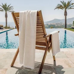 Fouta doppio cotone e spugna (180 x 180 cm) Marina Biancheria Bagno|Fouta