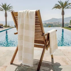 Online Fouta in cotone e spugna (95 x 180 cm) Mareva Biancheria Bagno|Fouta
